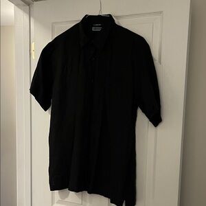 Cubavera Men's 100% Linen Black Guayabera Shirt